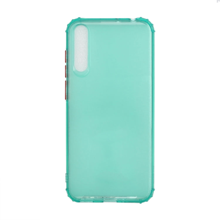 For Huawei Honor 20 Lite Color Button Translucent Frosted TPU Four-corner Airbag Shockproof Case