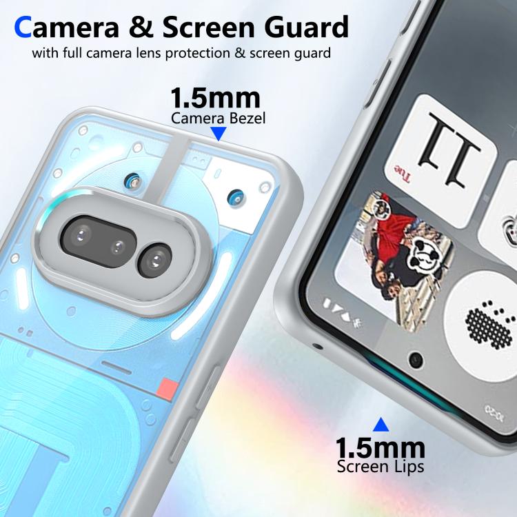 For Nothing Phone 3a Matte PC Skin-feel Shockproof Phone Case