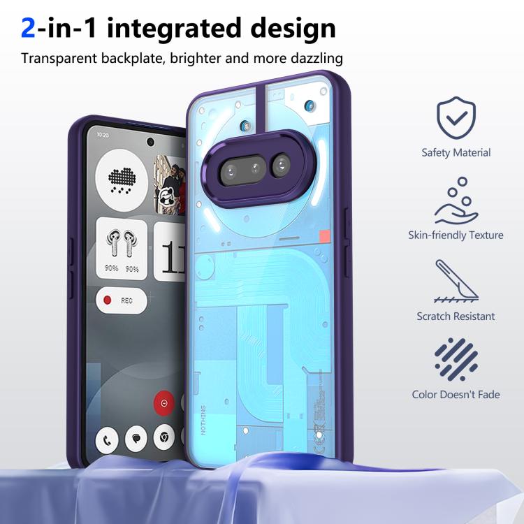 For Nothing Phone 3a Matte PC Skin-feel Shockproof Phone Case