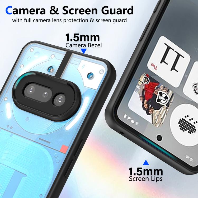 For Nothing Phone 3a Matte PC Skin-feel Shockproof Phone Case