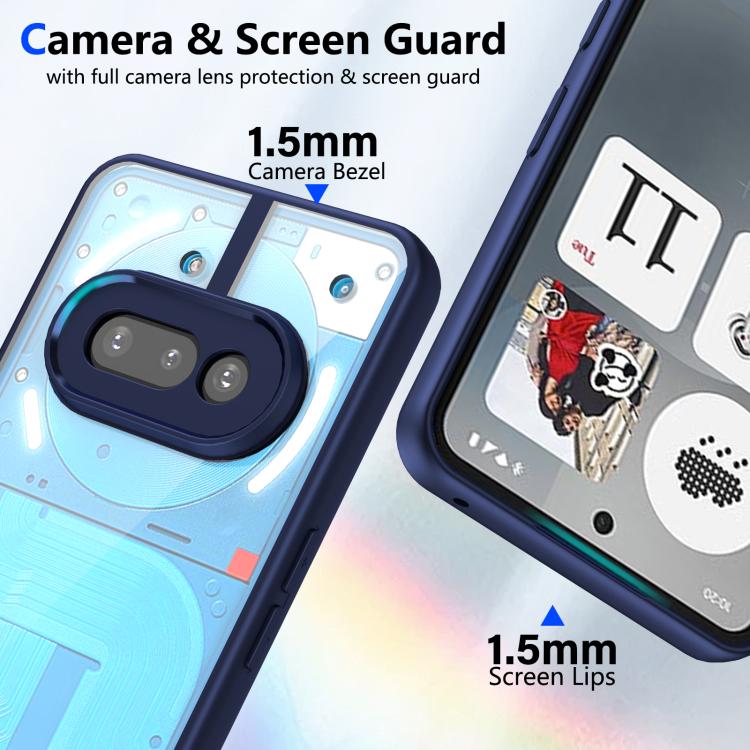 For Nothing Phone 3a Matte PC Skin-feel Shockproof Phone Case