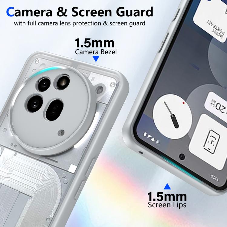 For Nothing Phone 3a Pro Matte PC Skin-feel Shockproof Phone Case