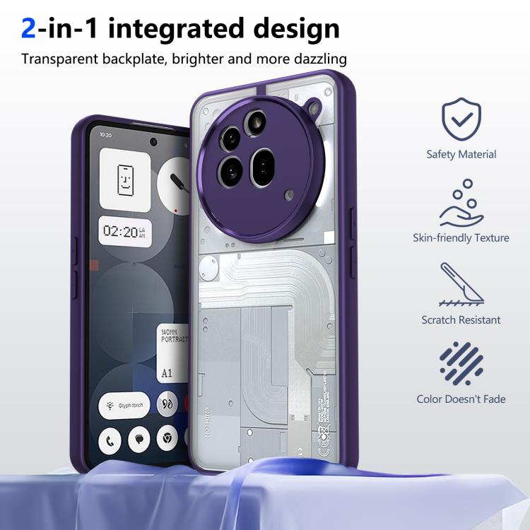 For Nothing Phone 3a Pro Matte PC Skin-feel Shockproof Phone Case