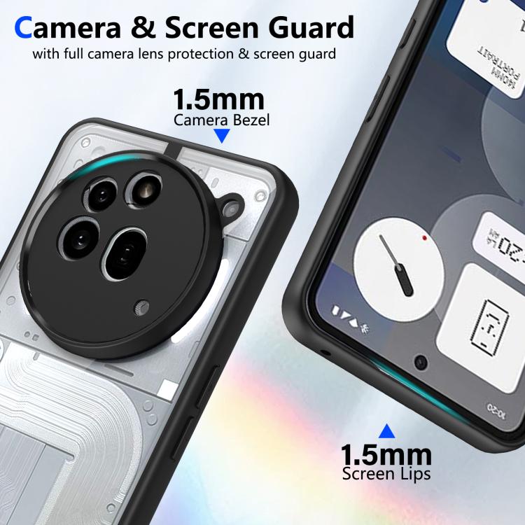 For Nothing Phone 3a Pro Matte PC Skin-feel Shockproof Phone Case