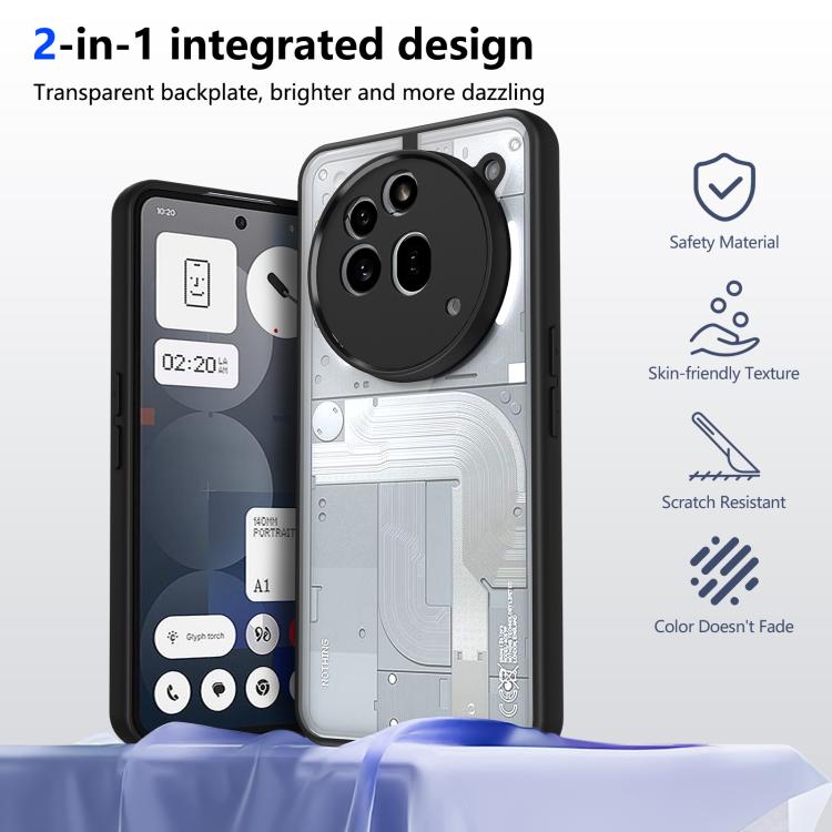 For Nothing Phone 3a Pro Matte PC Skin-feel Shockproof Phone Case