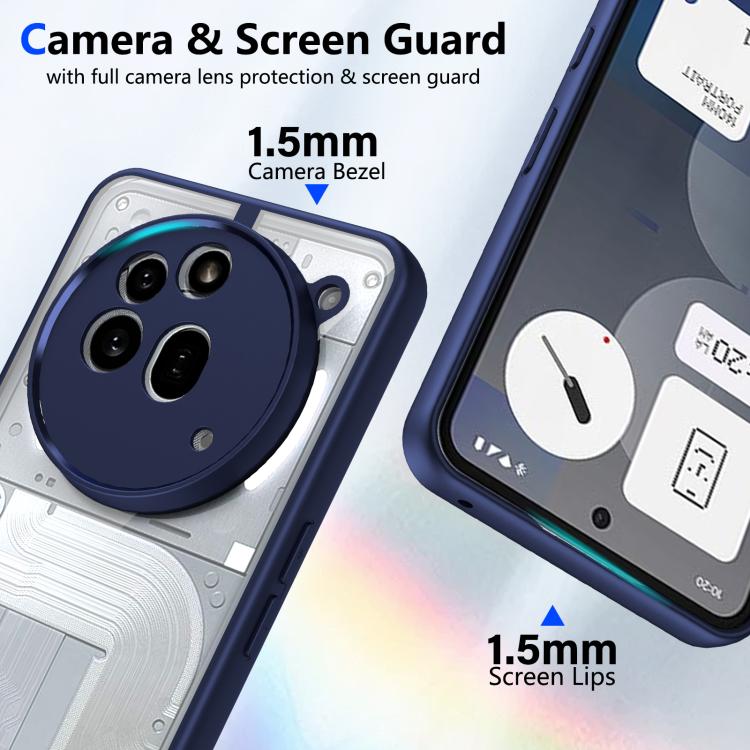 For Nothing Phone 3a Pro Matte PC Skin-feel Shockproof Phone Case