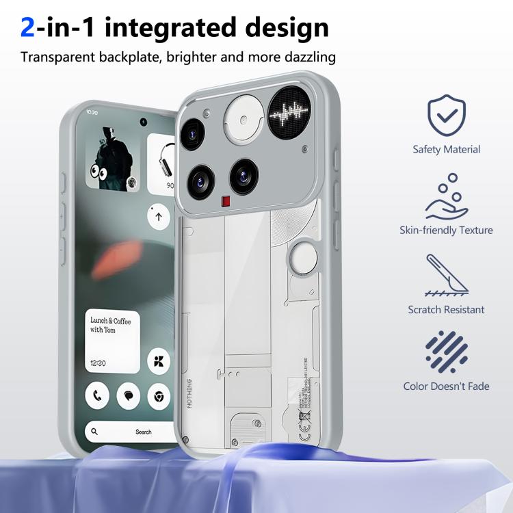 For Nothing Phone 3 Matte PC Skin-feel Shockproof Phone Case