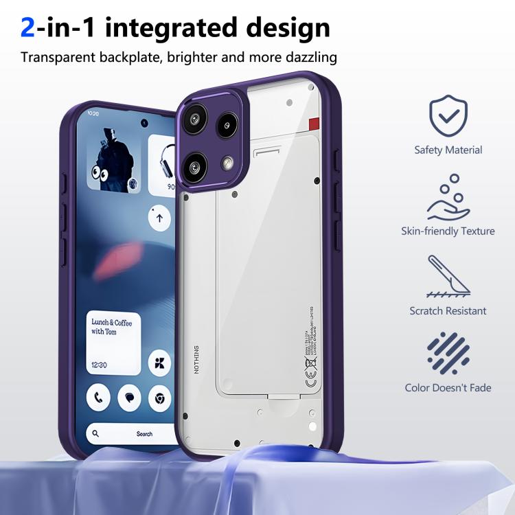 For Nothing Phone 3a Lite Matte PC Skin-feel Shockproof Phone Case
