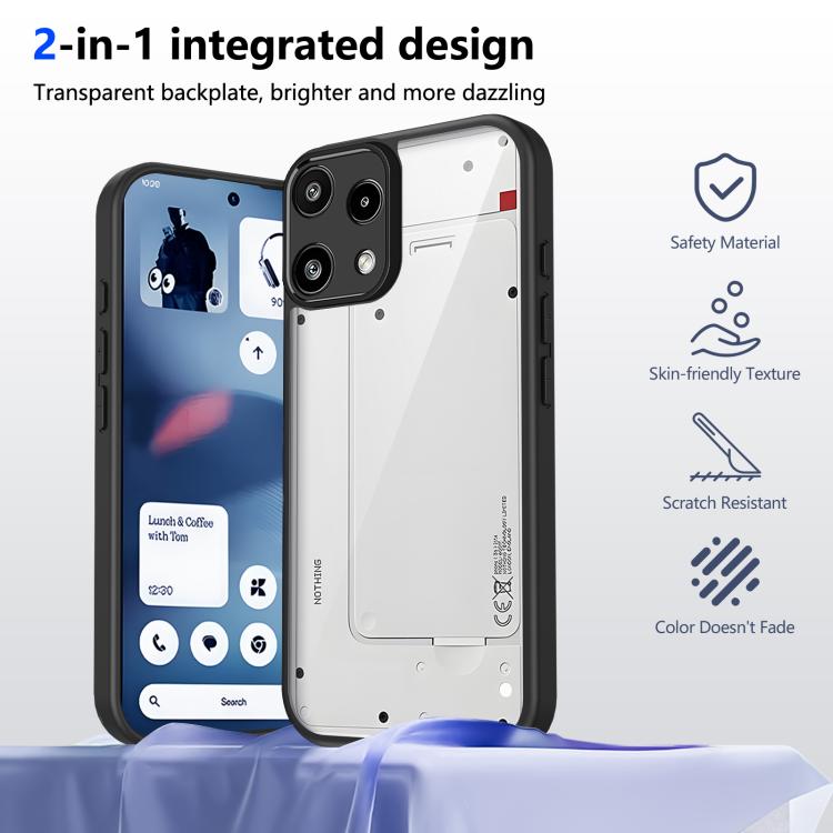 For Nothing Phone 3a Lite Matte PC Skin-feel Shockproof Phone Case