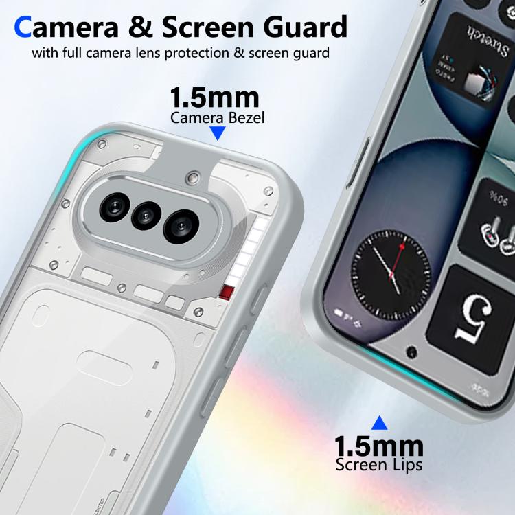 For Nothing Phone 4a Matte PC Skin-feel Shockproof Phone Case