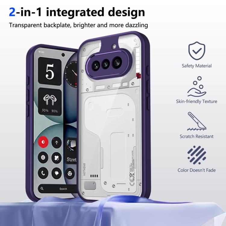 For Nothing Phone 4a Matte PC Skin-feel Shockproof Phone Case