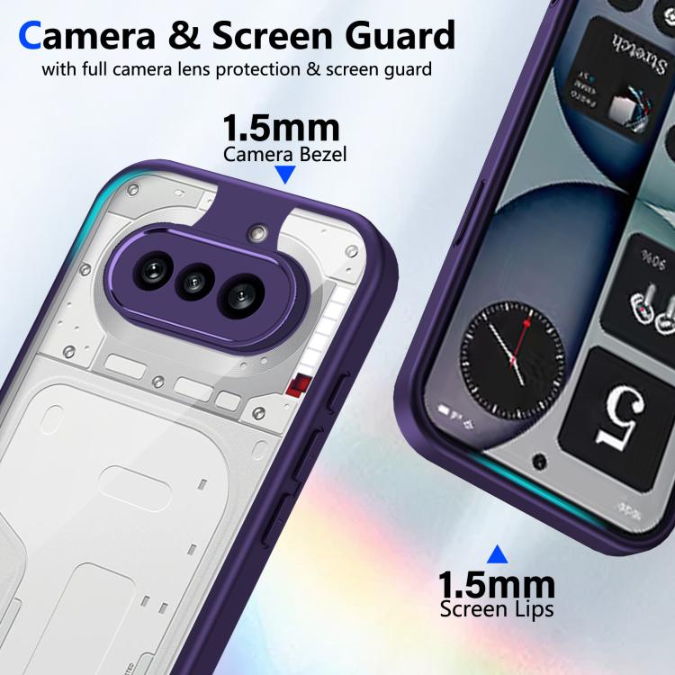 For Nothing Phone 4a Matte PC Skin-feel Shockproof Phone Case