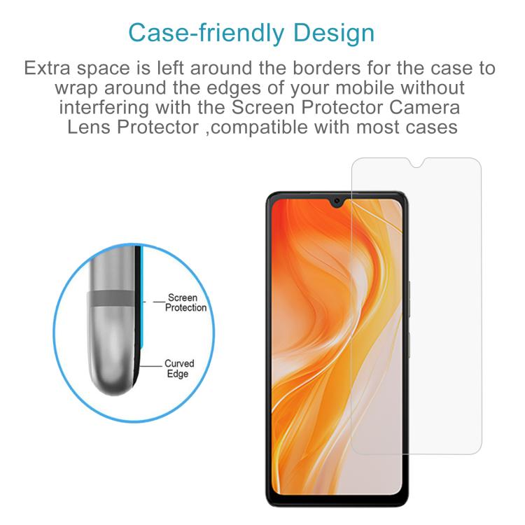 For Cubot P90 50pcs 0.3mm High Aluminum Tempered Glass Film