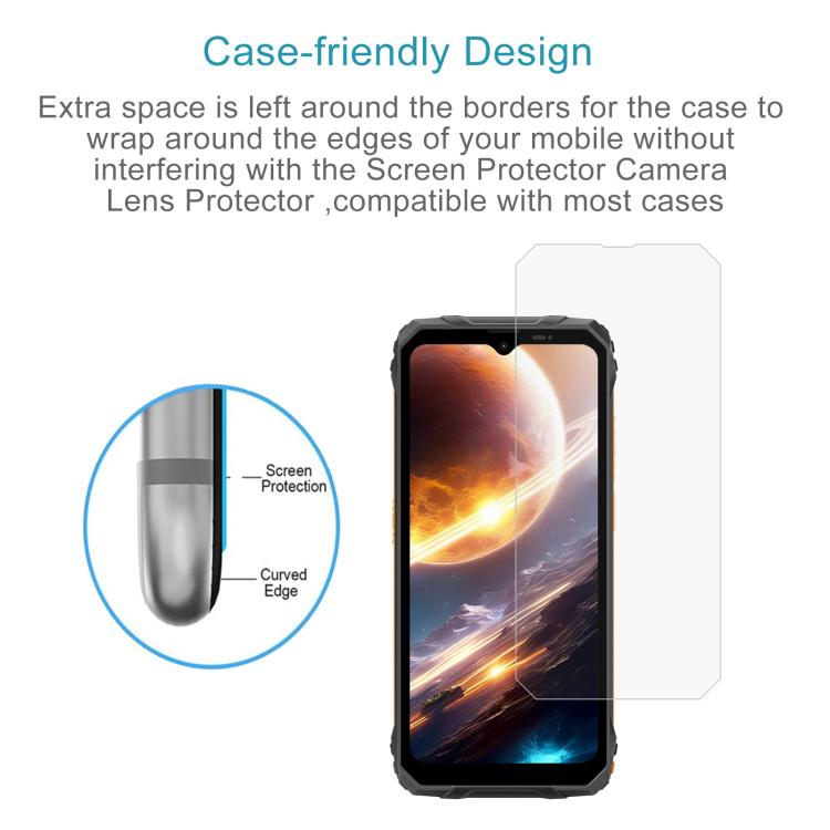 For Blackview Fort 1 50pcs 0.3mm High Aluminum Tempered Glass Film