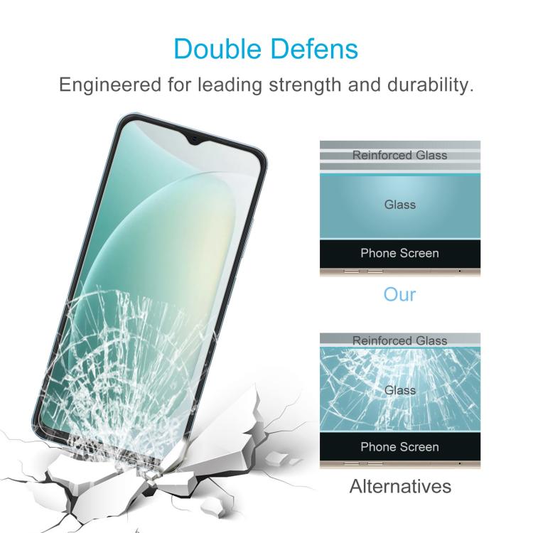 For Blackview WAVE 9C 50pcs 0.3mm High Aluminum Tempered Glass Film