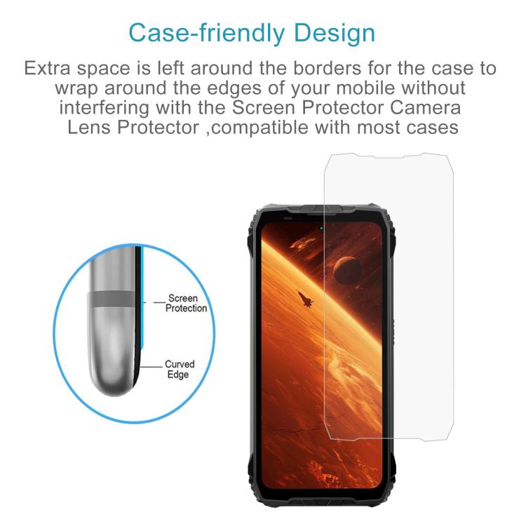 For Blackview XPLORE 2 50pcs 0.3mm High Aluminum Tempered Glass Film