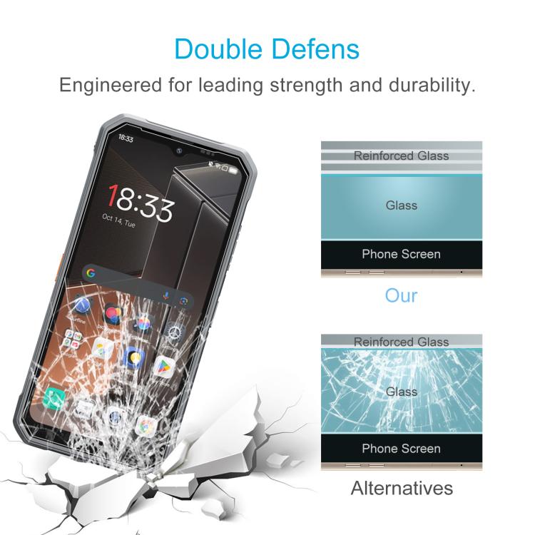 For Blackview Fort 2 50pcs 0.3mm High Aluminum Tempered Glass Film