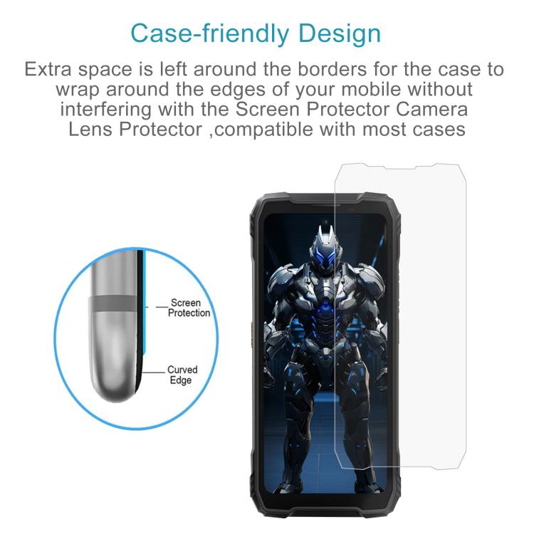 For Blackview Oscal Tank 1 50pcs 0.3mm High Aluminum Tempered Glass Film