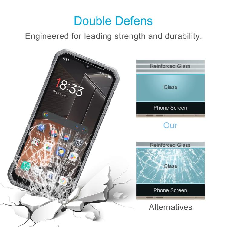 For Blackview FORT 100 50pcs 0.3mm High Aluminum Tempered Glass Film