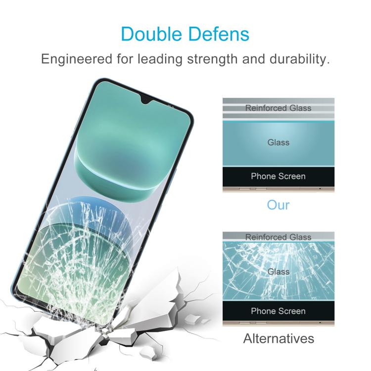 For Blackview Oscal Tiger 8 50pcs 0.3mm High Aluminum Tempered Glass Film
