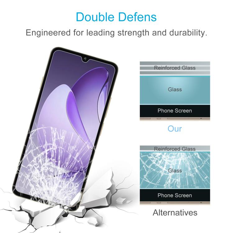For Oukitel C60 Pro / C60 10pcs 0.3mm High Aluminum Tempered Glass Film