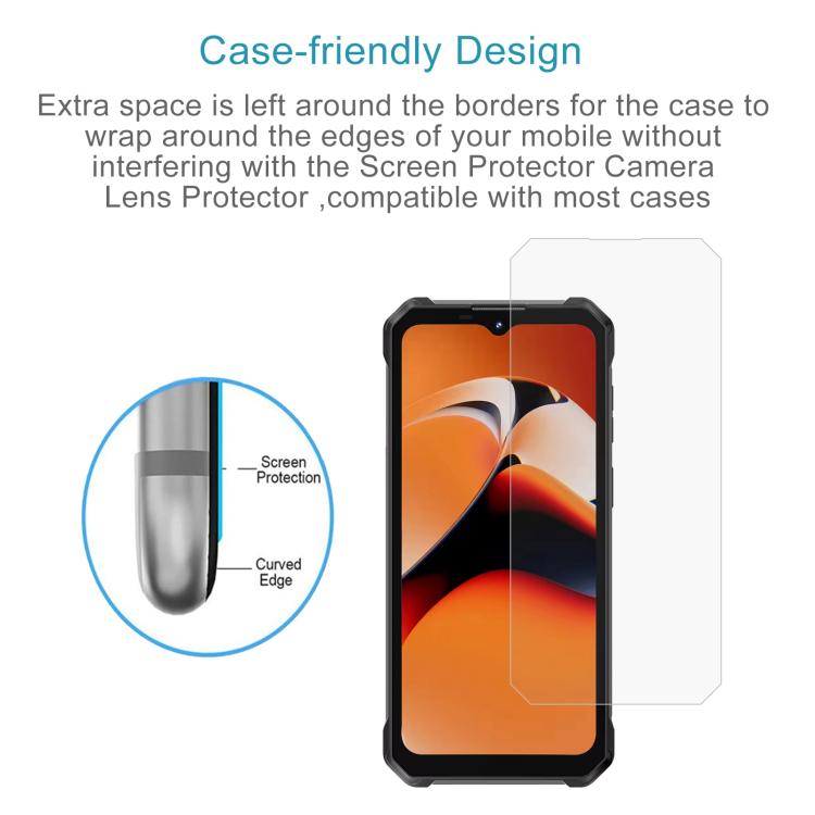For Oukitel WP53 Pro / WP53 S 10pcs 0.3mm High Aluminum Tempered Glass Film