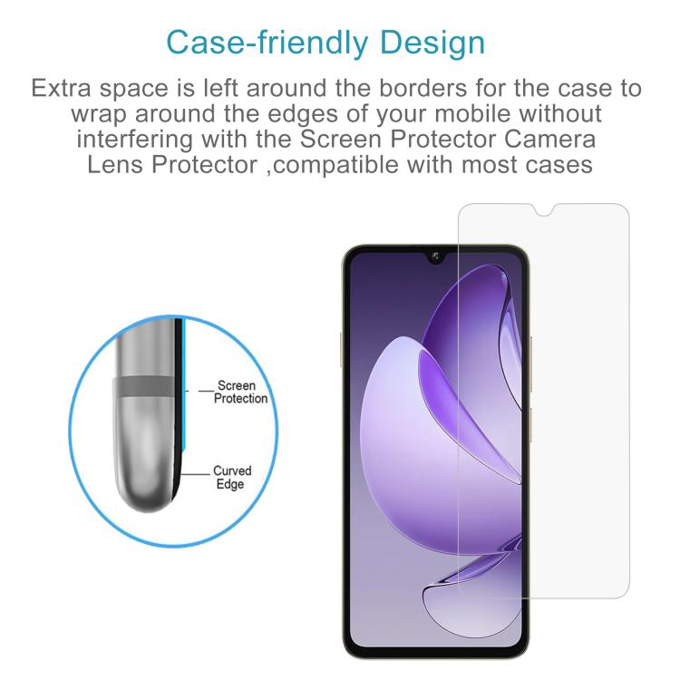 For Oukitel C60 Pro / C60 50pcs 0.3mm High Aluminum Tempered Glass Film