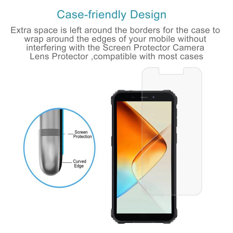 For Oukitel G5 50pcs 0.3mm High Aluminum Tempered Glass Film