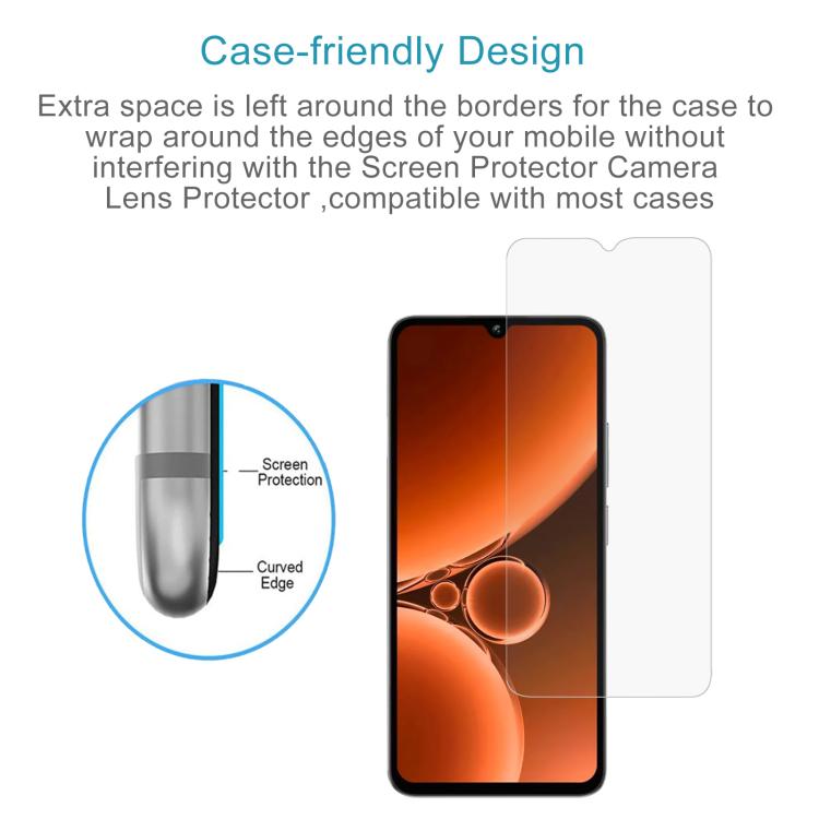 For Oukitel C59 Pro 50pcs 0.3mm High Aluminum Tempered Glass Film