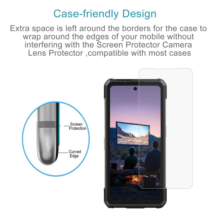 For Ulefone Armor 34 Pro+ 10pcs 0.3mm High Aluminum Tempered Glass Film