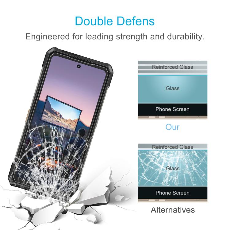 For Ulefone Armor 34+ 10pcs 0.3mm High Aluminum Tempered Glass Film