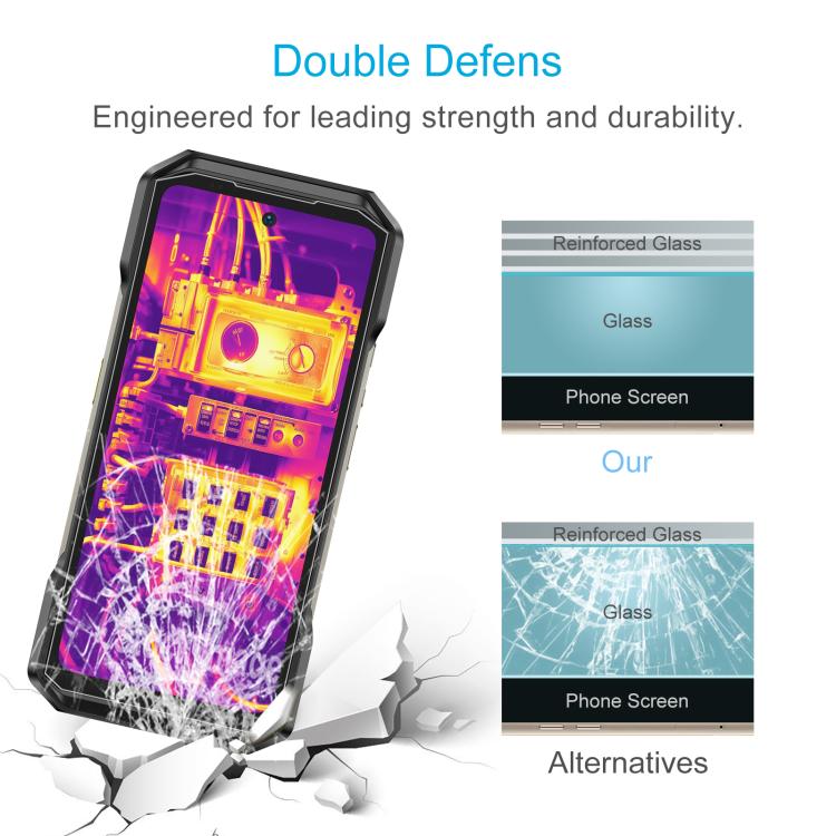 For Ulefone Armor 27T Pro+ 10pcs 0.3mm High Aluminum Tempered Glass Film