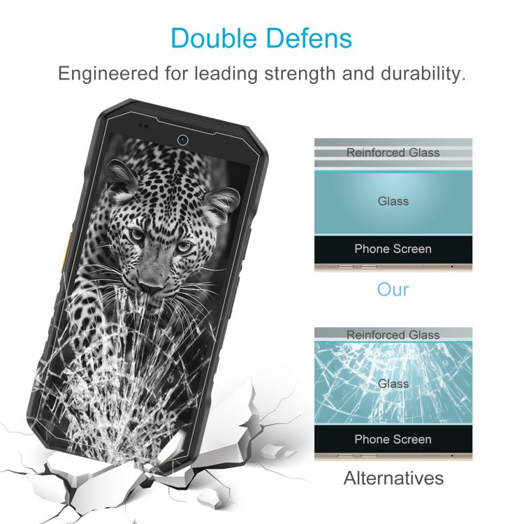 For Ulefone Armor X32 / X32 Pro 50pcs 0.3mm High Aluminum Tempered Glass Film