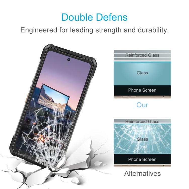 For Ulefone Armor 34 Pro / Armor 34 50pcs 0.3mm High Aluminum Tempered Glass Film