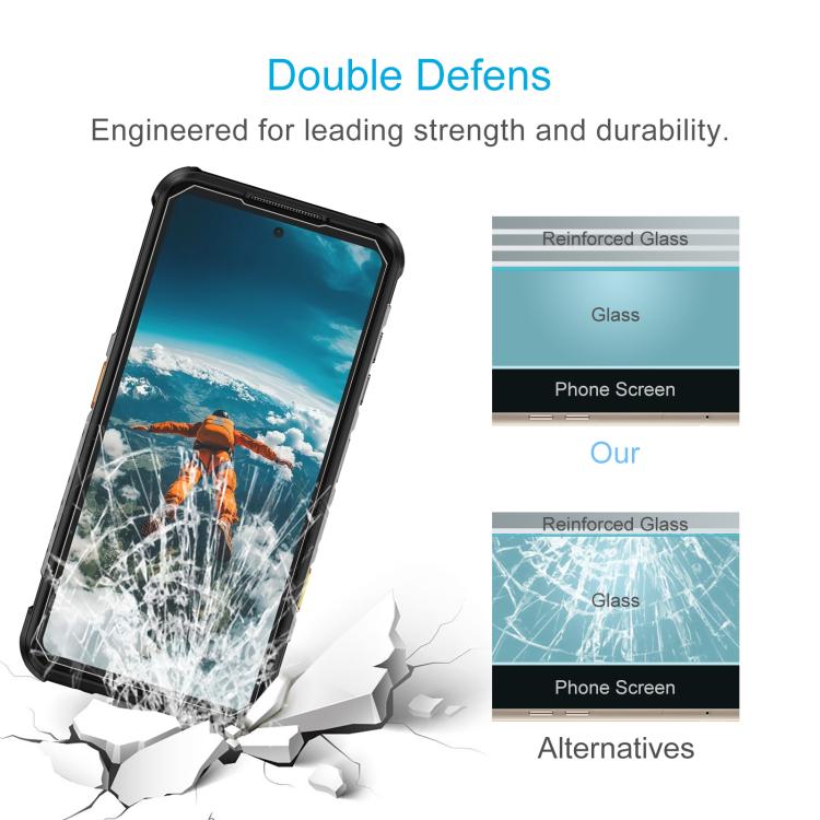 For Ulefone RugOne Xever 7 Pro 5G 50pcs 0.3mm High Aluminum Tempered Glass Film