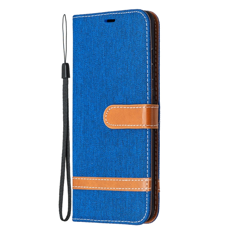 For Samsung Galaxy S20 FE 5G / S20 Lite Color Matching Denim Texture Horizontal Flip Leather Case with Holder & Card Slots & Wallet & Lanyard