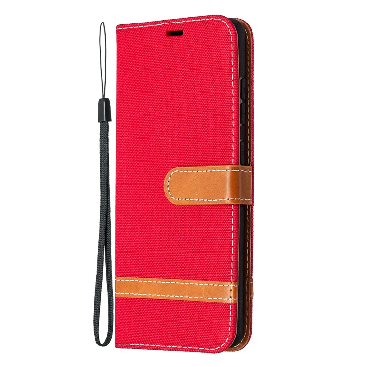 For Samsung Galaxy S20 FE 5G / S20 Lite Color Matching Denim Texture Horizontal Flip Leather Case with Holder & Card Slots & Wallet & Lanyard
