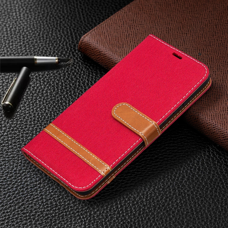 For Samsung Galaxy S20 FE 5G / S20 Lite Color Matching Denim Texture Horizontal Flip Leather Case with Holder & Card Slots & Wallet & Lanyard