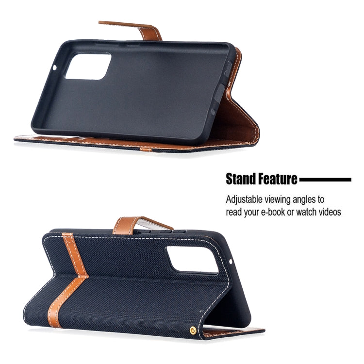 For Samsung Galaxy S20 FE 5G / S20 Lite Color Matching Denim Texture Horizontal Flip Leather Case with Holder & Card Slots & Wallet & Lanyard