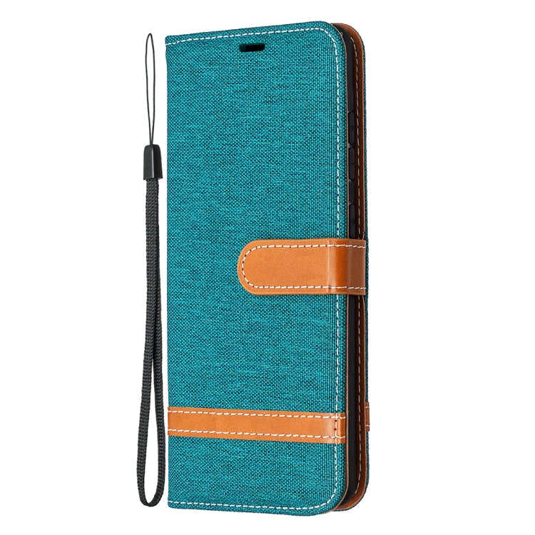 For Samsung Galaxy S20 FE 5G / S20 Lite Color Matching Denim Texture Horizontal Flip Leather Case with Holder & Card Slots & Wallet & Lanyard