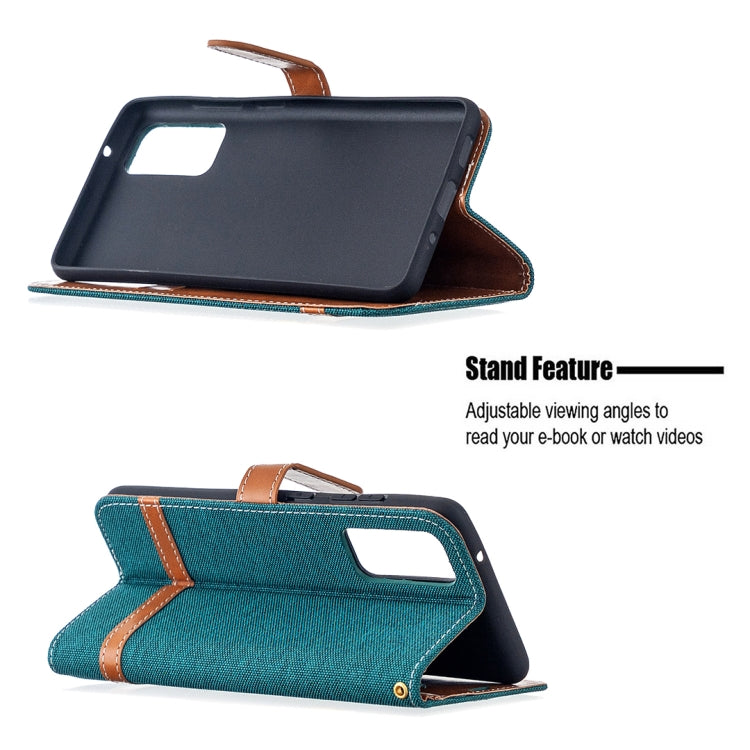 For Samsung Galaxy S20 FE 5G / S20 Lite Color Matching Denim Texture Horizontal Flip Leather Case with Holder & Card Slots & Wallet & Lanyard