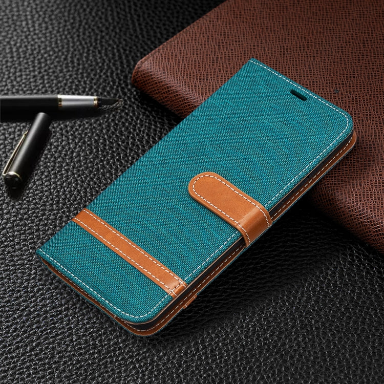 For Samsung Galaxy S20 FE 5G / S20 Lite Color Matching Denim Texture Horizontal Flip Leather Case with Holder & Card Slots & Wallet & Lanyard