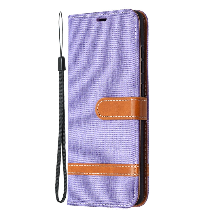 For Samsung Galaxy S20 FE 5G / S20 Lite Color Matching Denim Texture Horizontal Flip Leather Case with Holder & Card Slots & Wallet & Lanyard