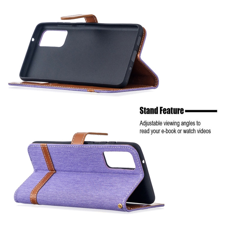 For Samsung Galaxy S20 FE 5G / S20 Lite Color Matching Denim Texture Horizontal Flip Leather Case with Holder & Card Slots & Wallet & Lanyard
