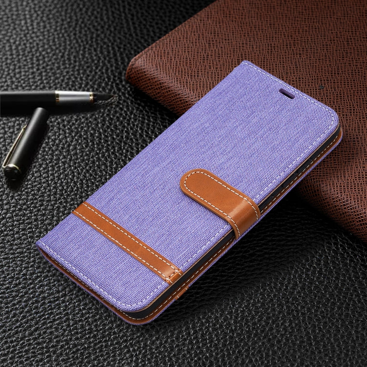 For Samsung Galaxy S20 FE 5G / S20 Lite Color Matching Denim Texture Horizontal Flip Leather Case with Holder & Card Slots & Wallet & Lanyard