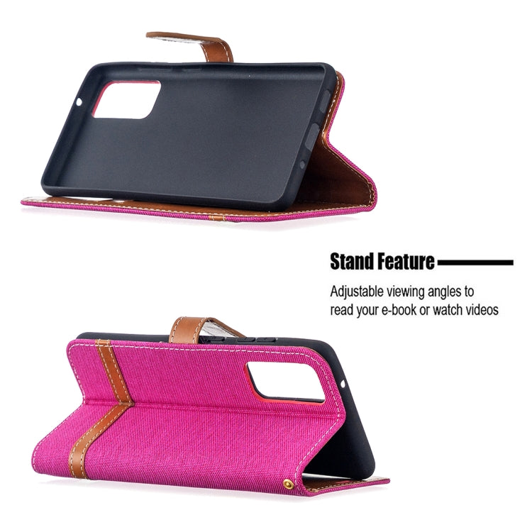 For Samsung Galaxy S20 FE 5G / S20 Lite Color Matching Denim Texture Horizontal Flip Leather Case with Holder & Card Slots & Wallet & Lanyard
