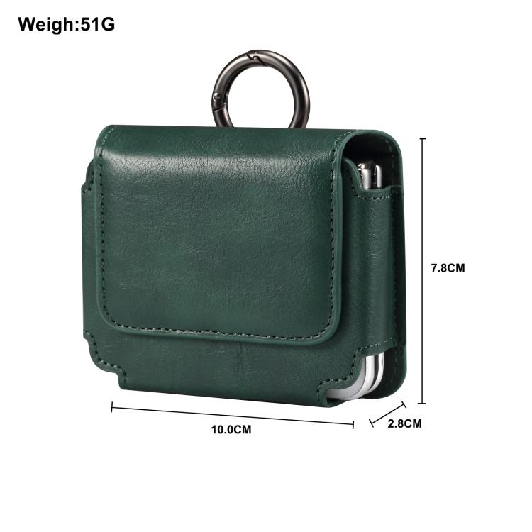 Multi-functional Faux Leather Waist-Hanging Bag For Foldable Phone , Size: 10 x 7.8 x 2.8cm