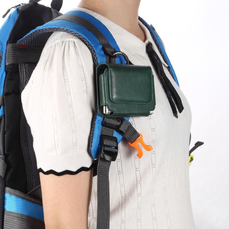 Multi-functional Faux Leather Waist-Hanging Bag For Foldable Phone , Size: 10 x 7.8 x 2.8cm