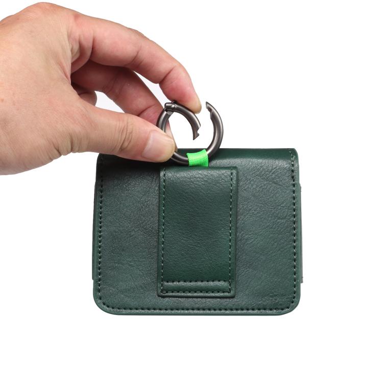 Multi-functional Faux Leather Waist-Hanging Bag For Foldable Phone , Size: 10 x 7.8 x 2.8cm