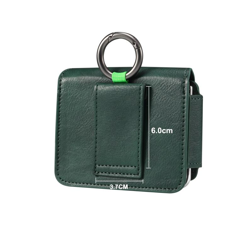 Multi-functional Faux Leather Waist-Hanging Bag For Foldable Phone , Size: 10 x 7.8 x 2.8cm